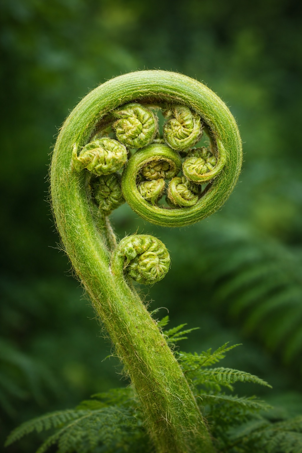 Koru – aufgehendes Farnblatt als Symbol für Neuanfang und Wachstum